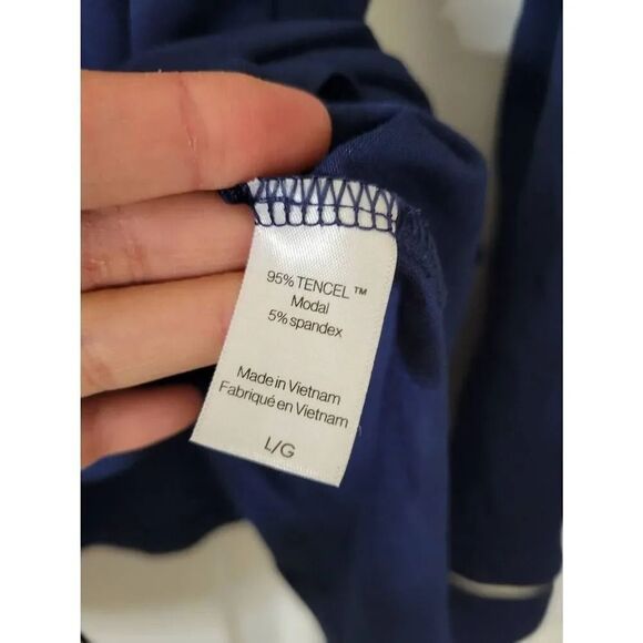 Eberjoy Gisele Lounge PJ Top Navy L NWT - Picture 7 of 7